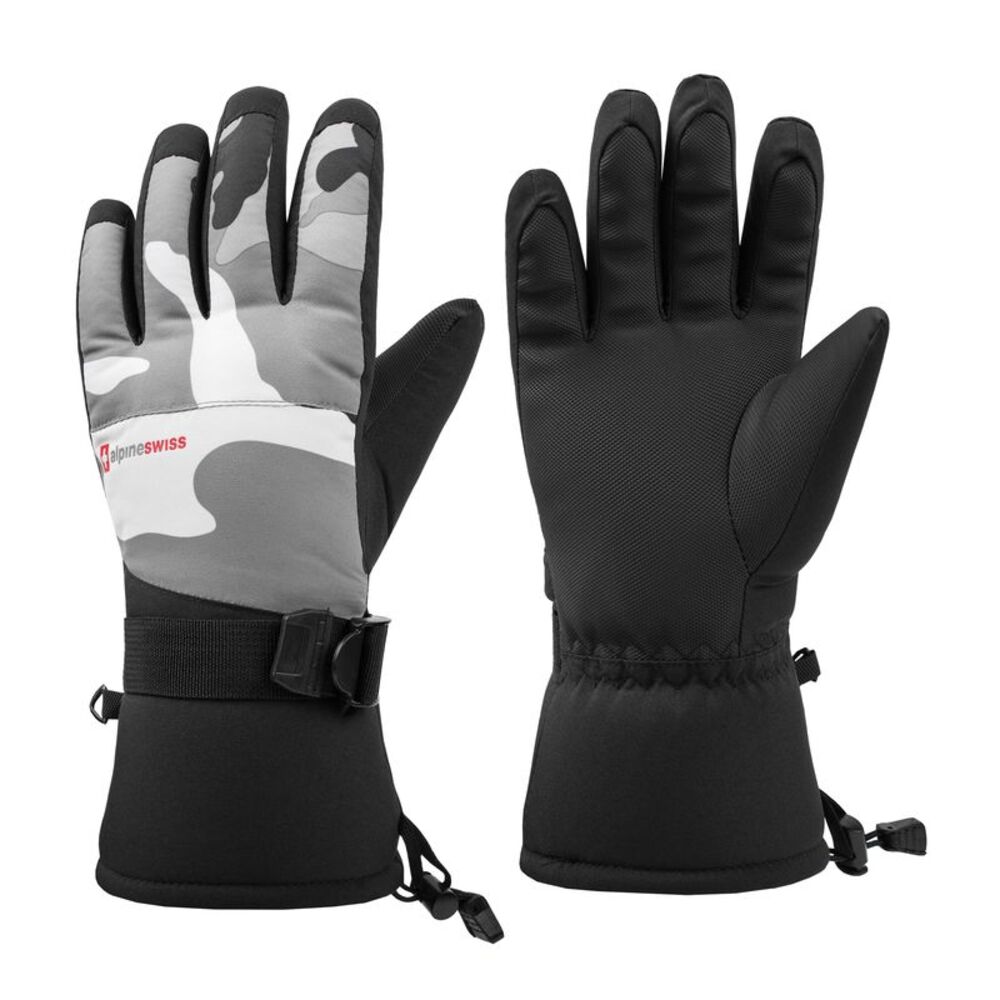 Alpine Swiss Mens Waterproof Ski Gloves Snowboarding 3M Thinsulate Winter Gloves